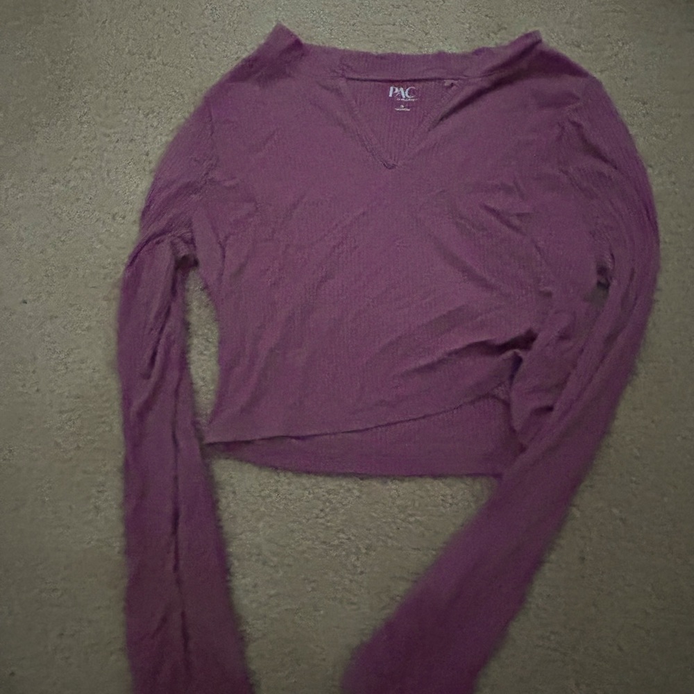 Pink long crop sleeve